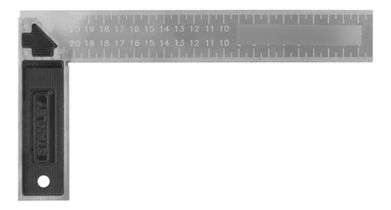 ESQUADRO ALUMINIO INOX DE 10" 250MM STANLEY - 46-534