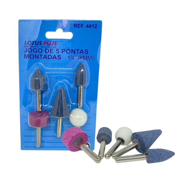 JOGO DE 05PCS COM PONTAS MONTADAS LOTUS 6MM - REF.4412