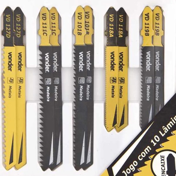 JOGO DE 10PCS COM LAMINA TICO TICO VONDER - 46.33.100.010