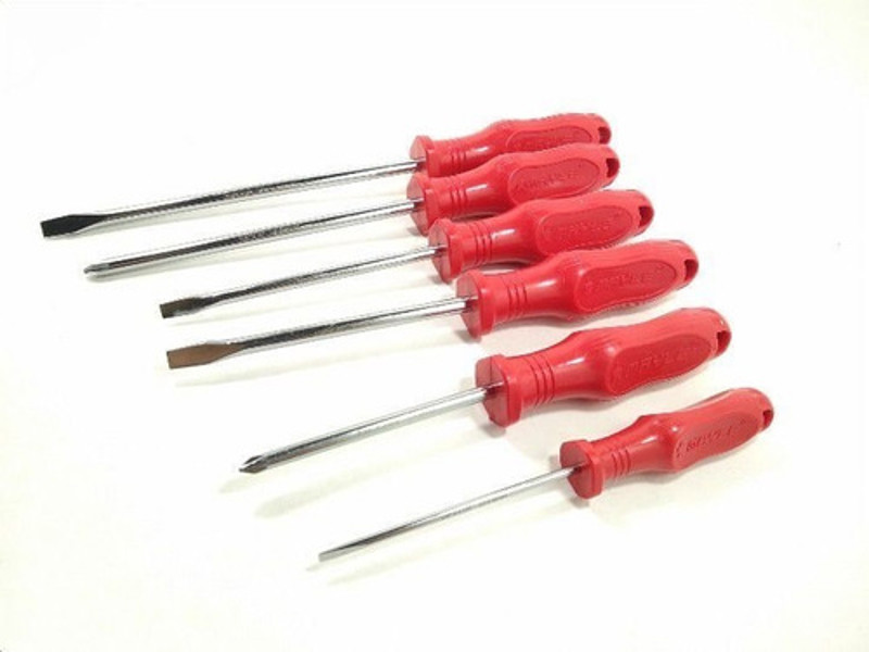 JOGO DE 06PCS COM CHAVE FENDA E PHILLIPS MAYLE - 132102M