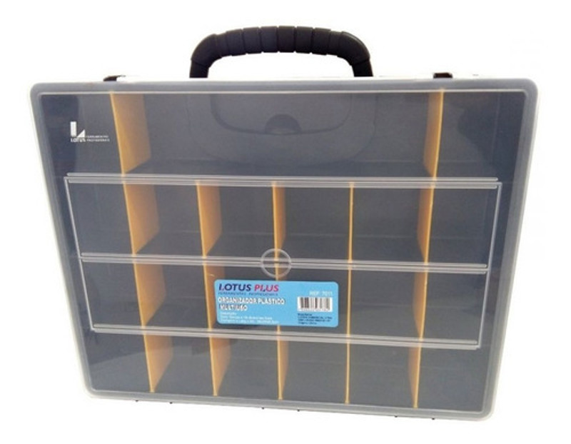 ORGANIZADOR LOTUS PLASTICO 36CM COM 18 DIVISORIAS - REF.7011