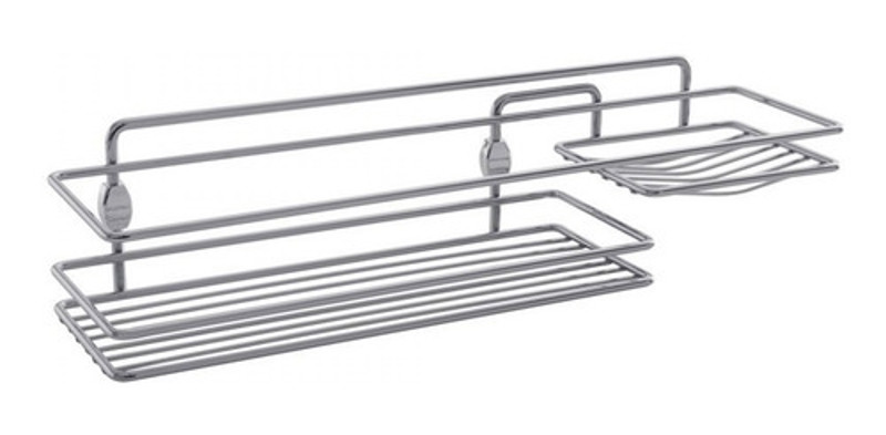 PORTA SHAMPOO E SABONETEIRA SEM VIDRO GIOSUL - 2229