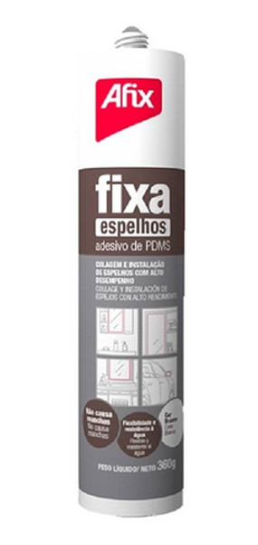 SILICONE AFIX COM 400G - FIXA ESPELHO BRANCO