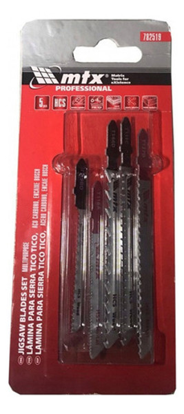 JOGO DE 05PCS COM LAMINAS TICO TICO MTX - 782519