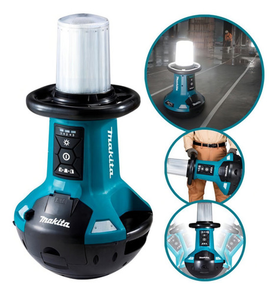 LANTERNA REFLETOR DE LED BATERIA 18V COM 5500LUM MAKITA - DML810