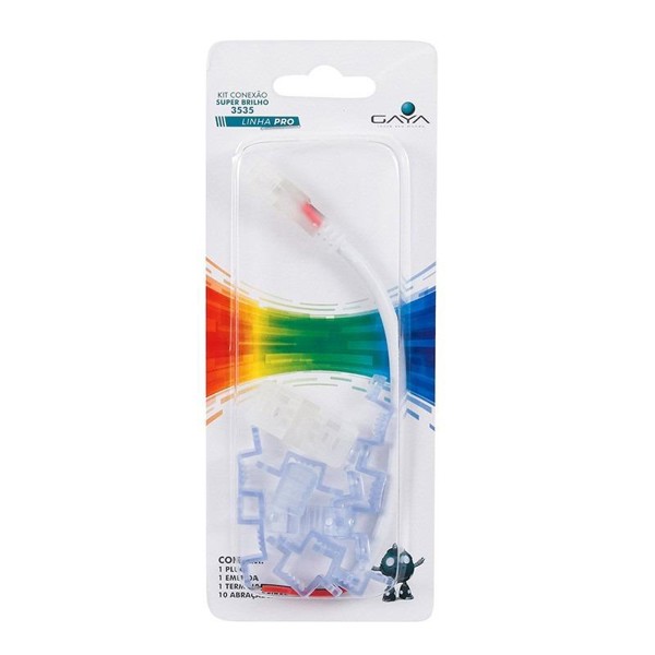 KIT CONEXAO COM 13 ACESSORIOS PARA FITA DE LED 3535 GAYA - 1157