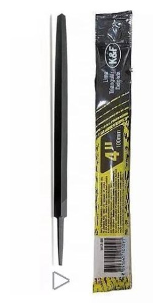 LIMA TRIANGULAR PARA SERROTE 4" 100MM K&F - 14121BR