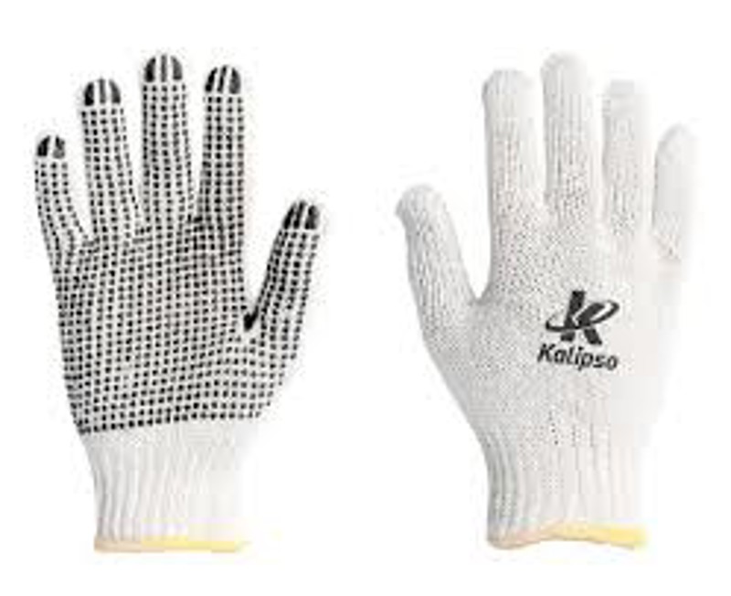 LUVA DE MAO ALGODAO PIGMENTADA TRICOT BRANCA