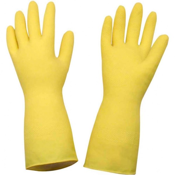 LUVA DE MAO LATEX AMARELA 9 "G"