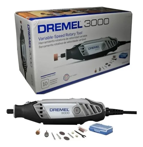 MICRO RETIFICA COM 130W E 10PCS DREMEL 3000