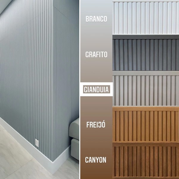 PAINEL RIPADO MODELO SLIM GIANDUIA C/ 270X90CM