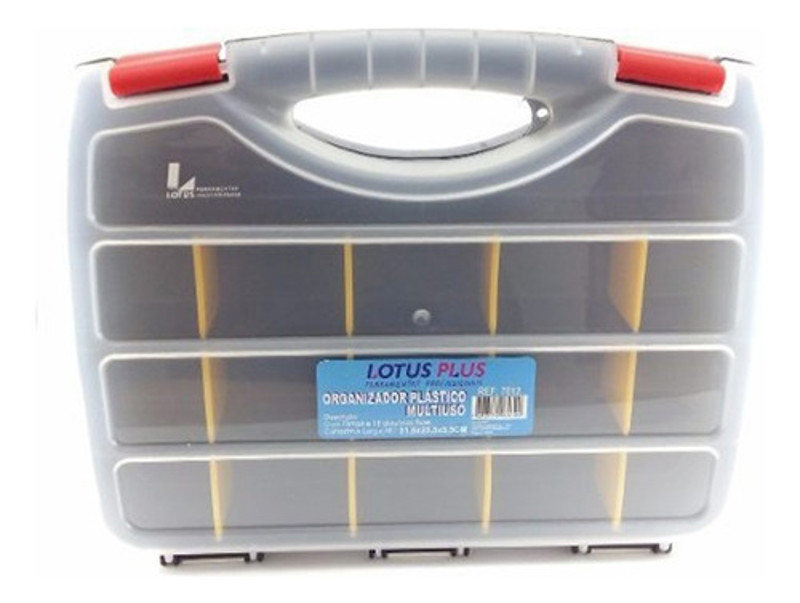 ORGANIZADOR LOTUS PLASTICO 31,5CM COM 16 DIVISORIAS - REF.7012