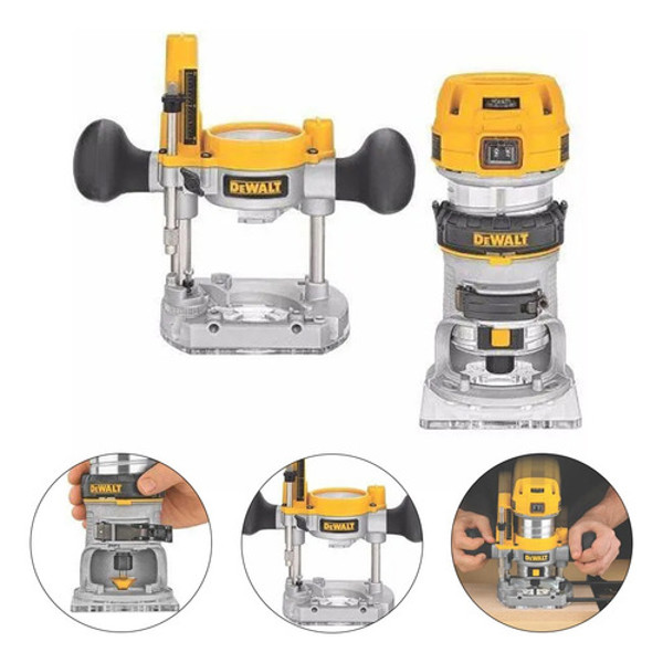 TUPIA DE COLUNA 900W COM MALETA DEWALT - DWP611PK-B2 220V