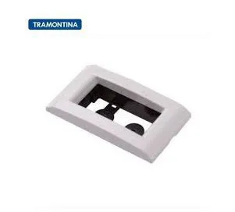 PLACA SLIM TRAMONTINA PARA 01 MODULO - BRANCA 57106032
