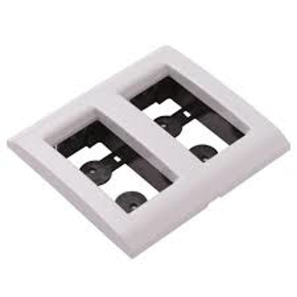 PLACA SLIM TRAMONTINA PARA 02 MODULOS - BRANCA 57106035