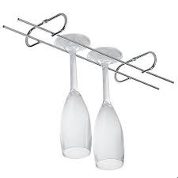 PORTA TACA RETO SUSPENSO COM 420MM DIMEC - 3046-0420-05