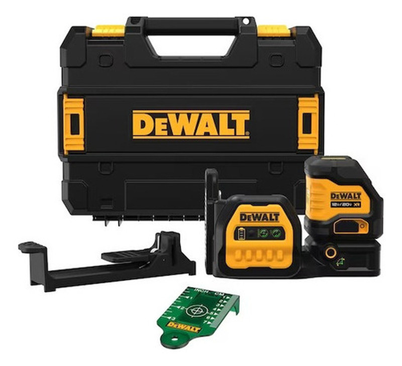 NIVEL A LASER VERDE ATOMIC BATERIA 12 E 20V DE 85MTS COM MALETA DEWALT - DCLE34020GB