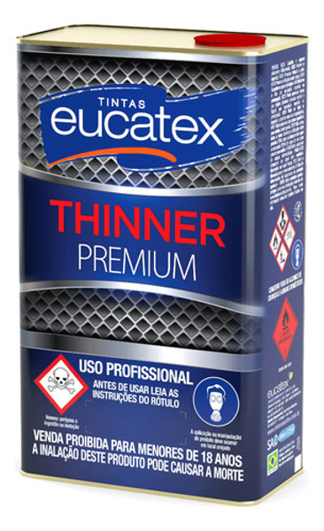 THINNER EUCATEX PARA LIMPEZA COM 05 LITROS - 9100 - 4850253.15