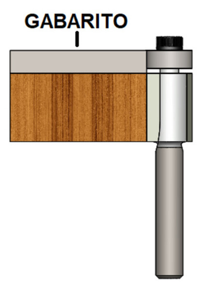 FRESA RETA COM ROLAMENTO DE 30MM E HASTE DE 12MM RADIX - 1712730.06