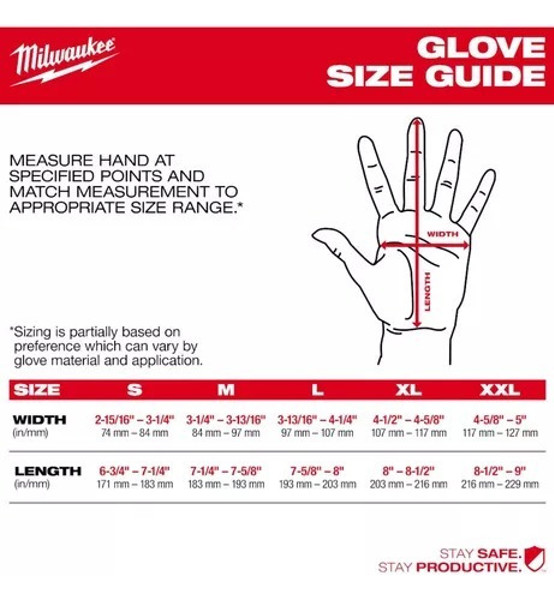 LUVA DE DEMOLICAO REFORCADA MILWAUKEE - XL 48-22-8733
