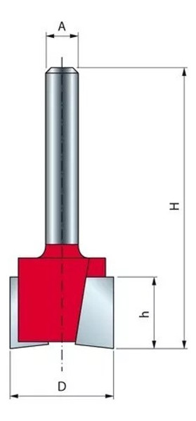 FRESA DE ENCAIXE DE 19MM X 12.5MM COM HASTE DE 06MM FREUD - 16-10406P