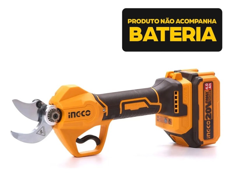 TESOURA DE PODA A BATERIA 20V INGCO - CSSLI20308