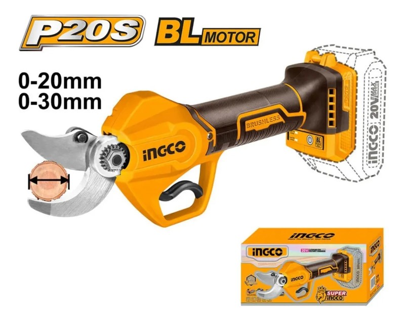 TESOURA DE PODA A BATERIA 20V INGCO - CSSLI20308