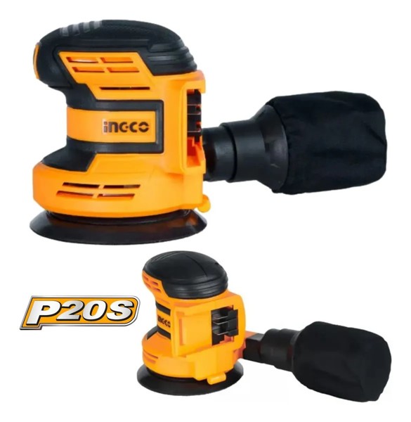 LIXADEIRA ORBITAL INGCO VELCRO A BATERIA 20V - CROSLI2002