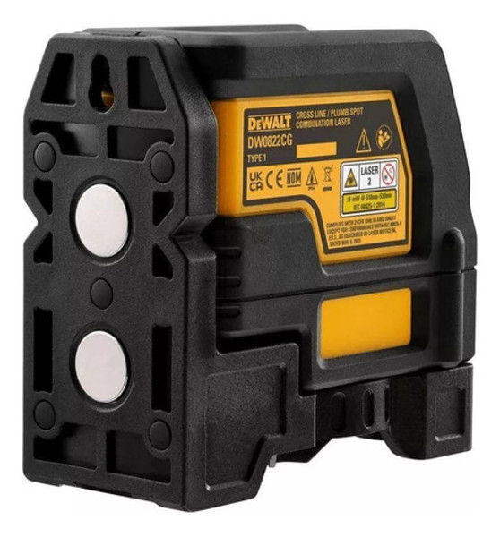 NIVEL A LASER VERDE DE 30MTS E PRUMO COM MALETA DEWALT - DW0822CG