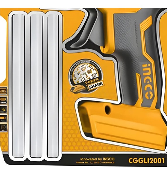 PISTOLA QUENTE A BATERIA 20V INGCO - CGGLI2001