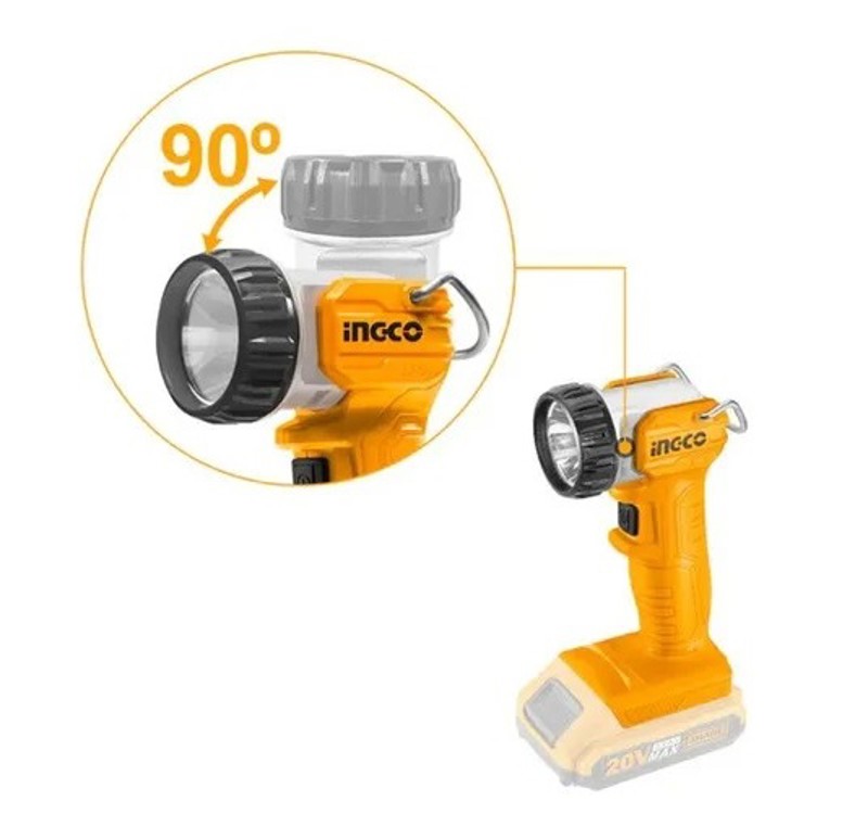 LANTERNA DE LED INGCO BATERIA 20V 270 LUMENS - CWLI2038