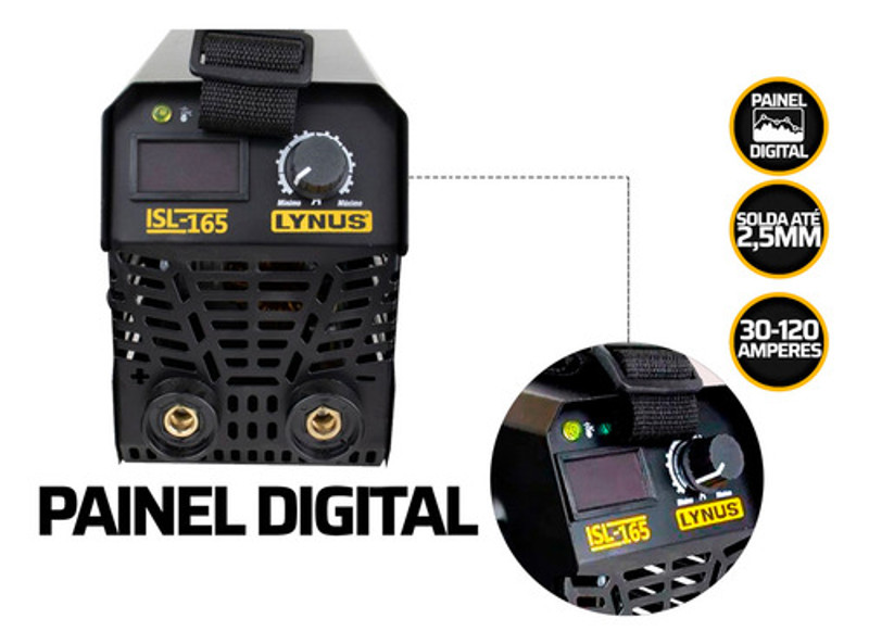 INVERSOR SOLDA 120A MMA LYNUS ISL-165S
