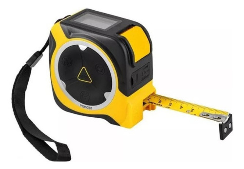 TRENA COM 05 METROS COM  MEDIDOR DE DISTANCIA A LESER 40M VONDER -38.20.005.40
