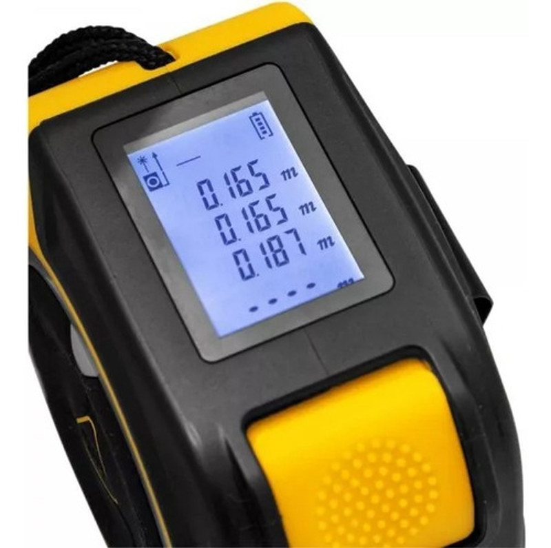 TRENA COM 05 METROS COM  MEDIDOR DE DISTANCIA A LESER 40M VONDER -38.20.005.40