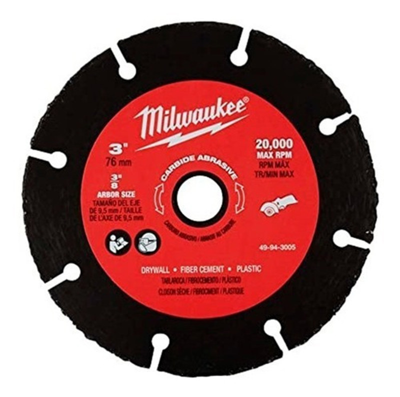 DISCO CORTE MINI SERRA DRYWALL 3" 76MM MILWAUKEE - 49-94-3005