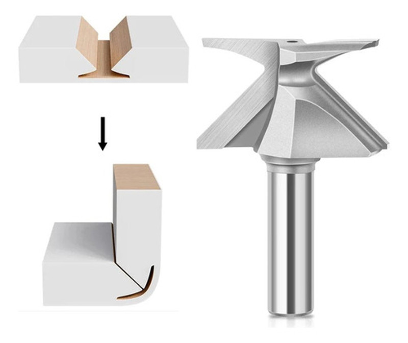 FRESA INTEGRADA PARA CANTO ARREDONDADO R18 / R12MM ALTURA 30MM FRANCA- 4111