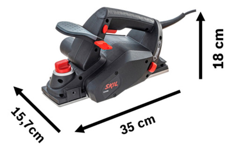 PLAINA ELETRICA 0 - 1.5MM COM 550W SKIL - 1555