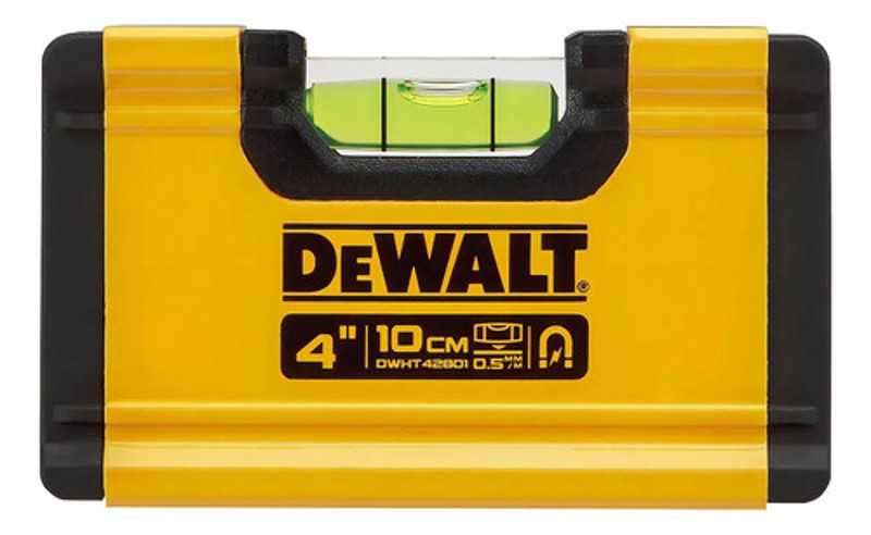 NIVEL 01 BOLHAS DE ALUMINIO 4" 10CM DEWALT - DWHT42801