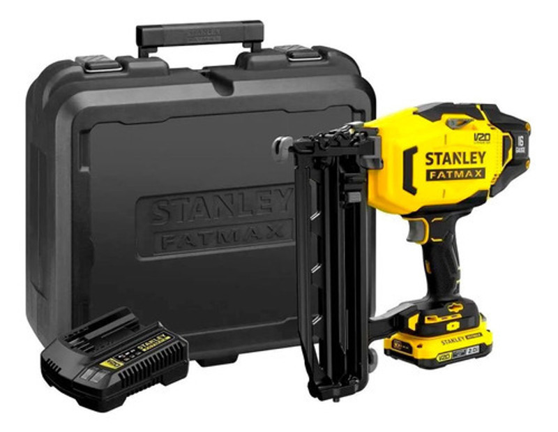 PINADOR A BATERIA 20V 16GA COMPLETA COM MALETA STANLEY - SCN616D1K