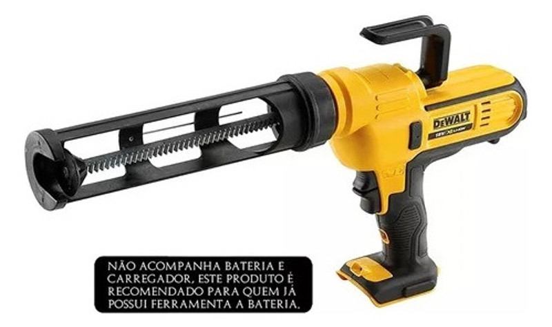 PISTOLA APLICADOR SILICONE BATERIA 20V DEWALT - DCE560B
