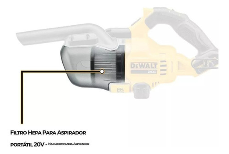 FILTRO PARA ASPIRADOR DE PO HEPA DEWALT - DCV5011H-B3