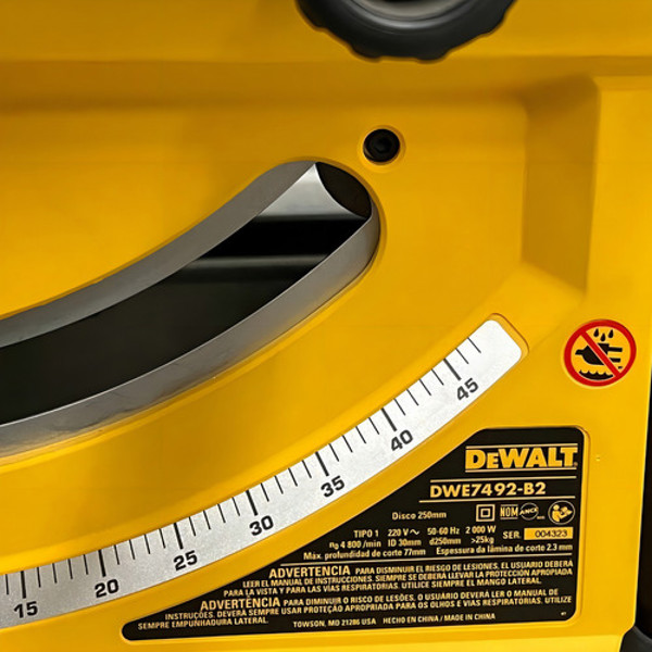 SERRA MESA BANCADA 10" COM 2000W DEWALT - DWE7492-B2 220V