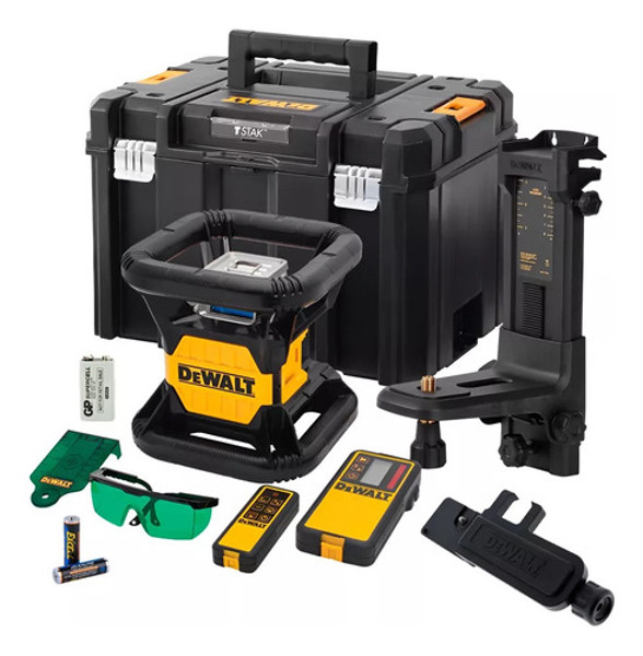 NIVEL A LASER VERDE ROTATIVO A BATERIA 20V 600MTS COM MALETA DEWALT - DW079LGB