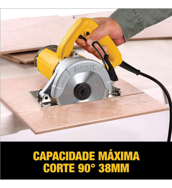 SERRA MARMORE 125MM COM 1400W DEWALT - DW862B2 220V