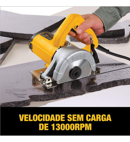 SERRA MARMORE 125MM COM 1400W DEWALT - DW862B2 220V