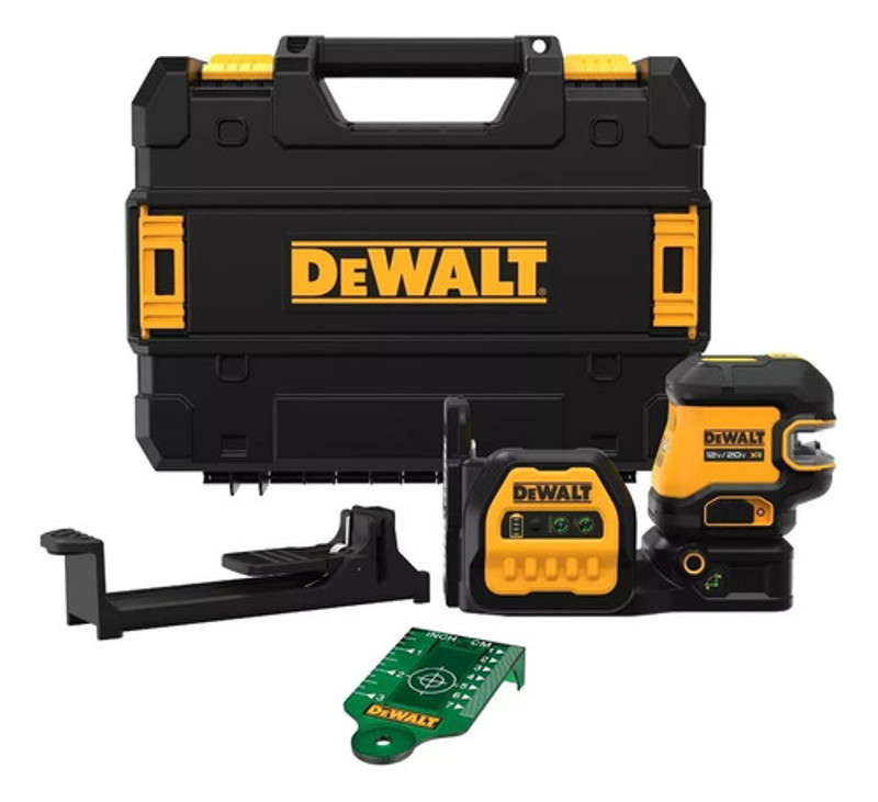 NIVEL A LASER VERDE 2 PRUMOS BATERIA 12 E 20V DE 85MTS COM MALETA DEWALT - DCLE34220GB