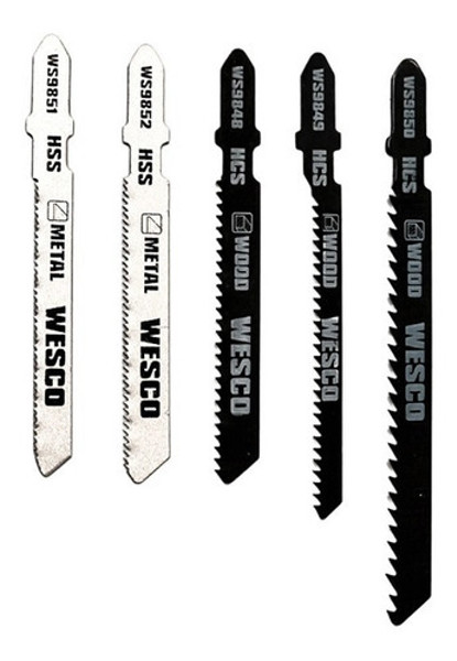 JOGO DE 05PCS COM LAMINAS TICO TICO WESCO - WS9778