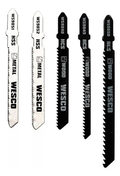 JOGO DE 05PCS COM LAMINAS TICO TICO WESCO - WS9778