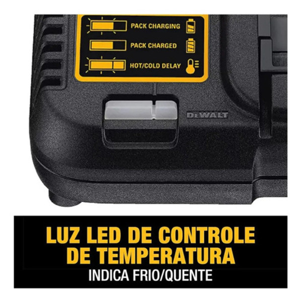 KIT 02 BATERIA 20V 5.AH COM CARREGADOR E BOLSA DEWALT - DCB205C2K-BR