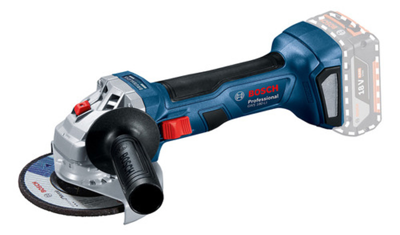 ESMERILHADEIRA ANGULAR 4.1/2'' BATERIA 18V BOSCH - GWS180-LI